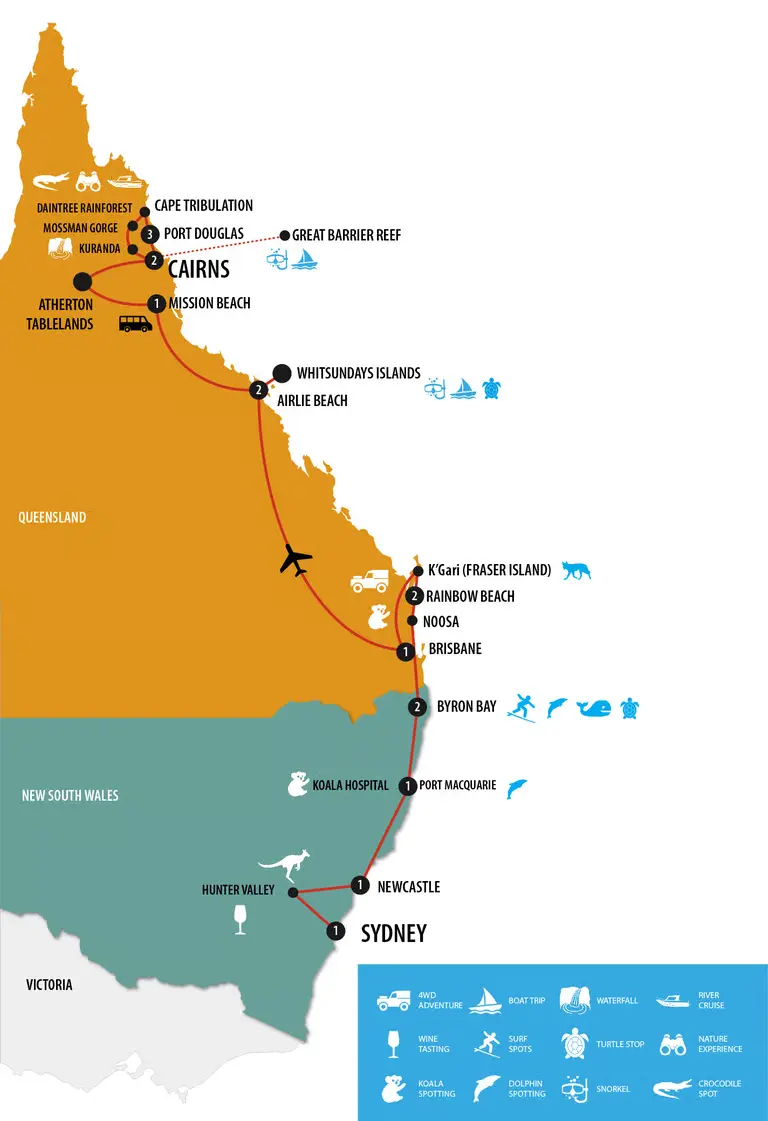 16 Days Sydney to Cairns Tour