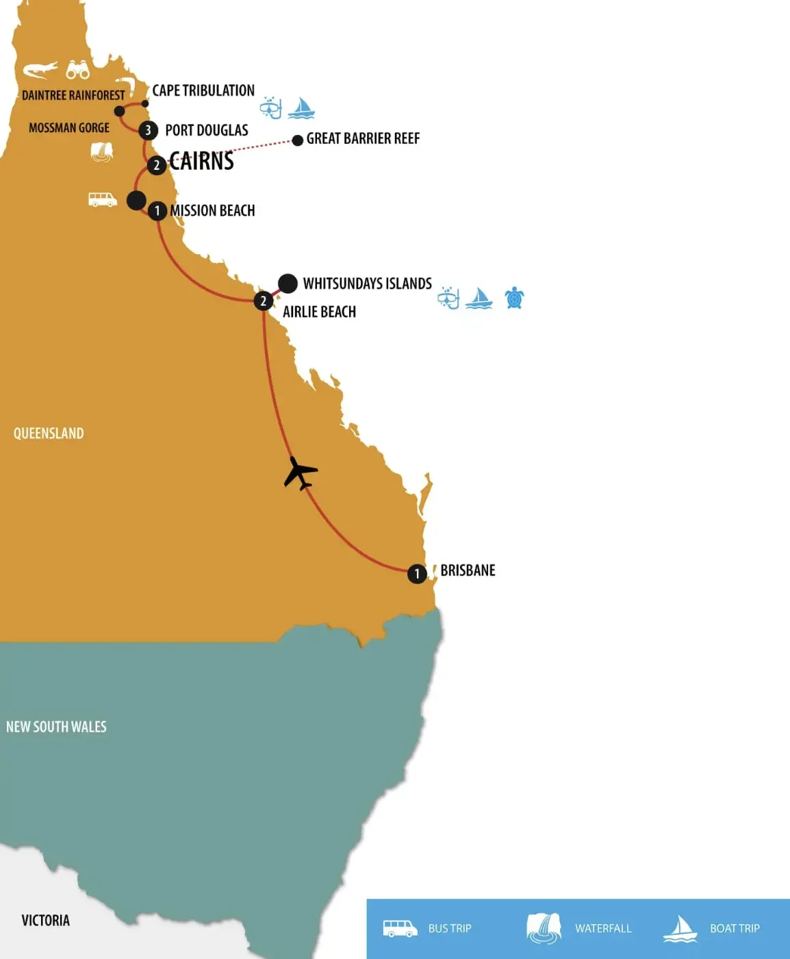 9 Days Brisbane tour