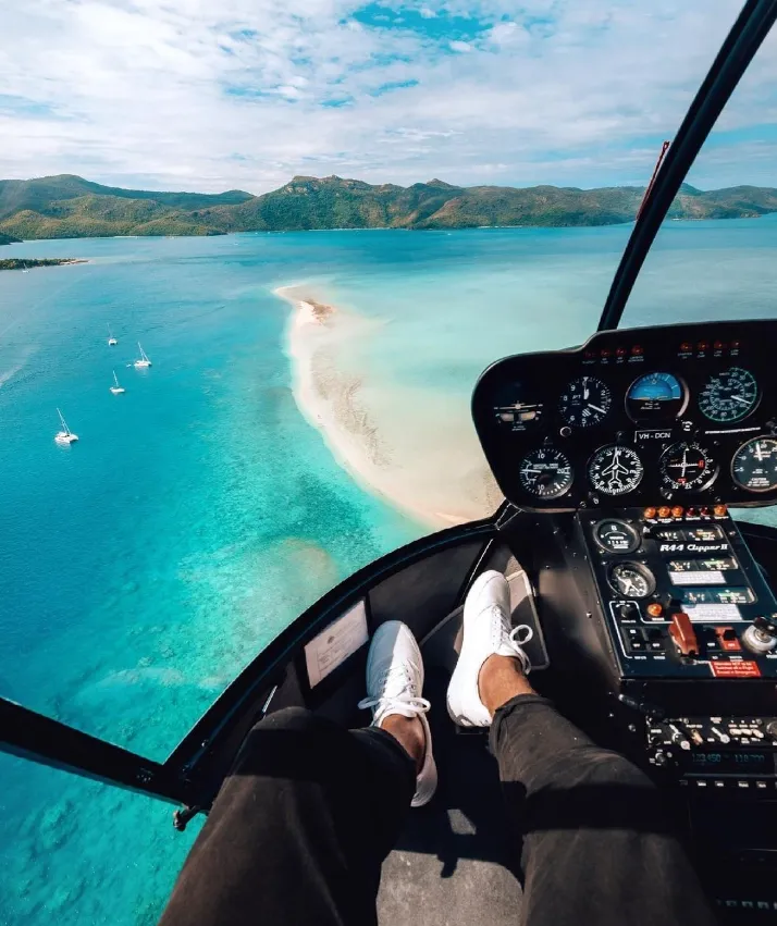 Embarking on a Scenic Flight over the Whitsundays