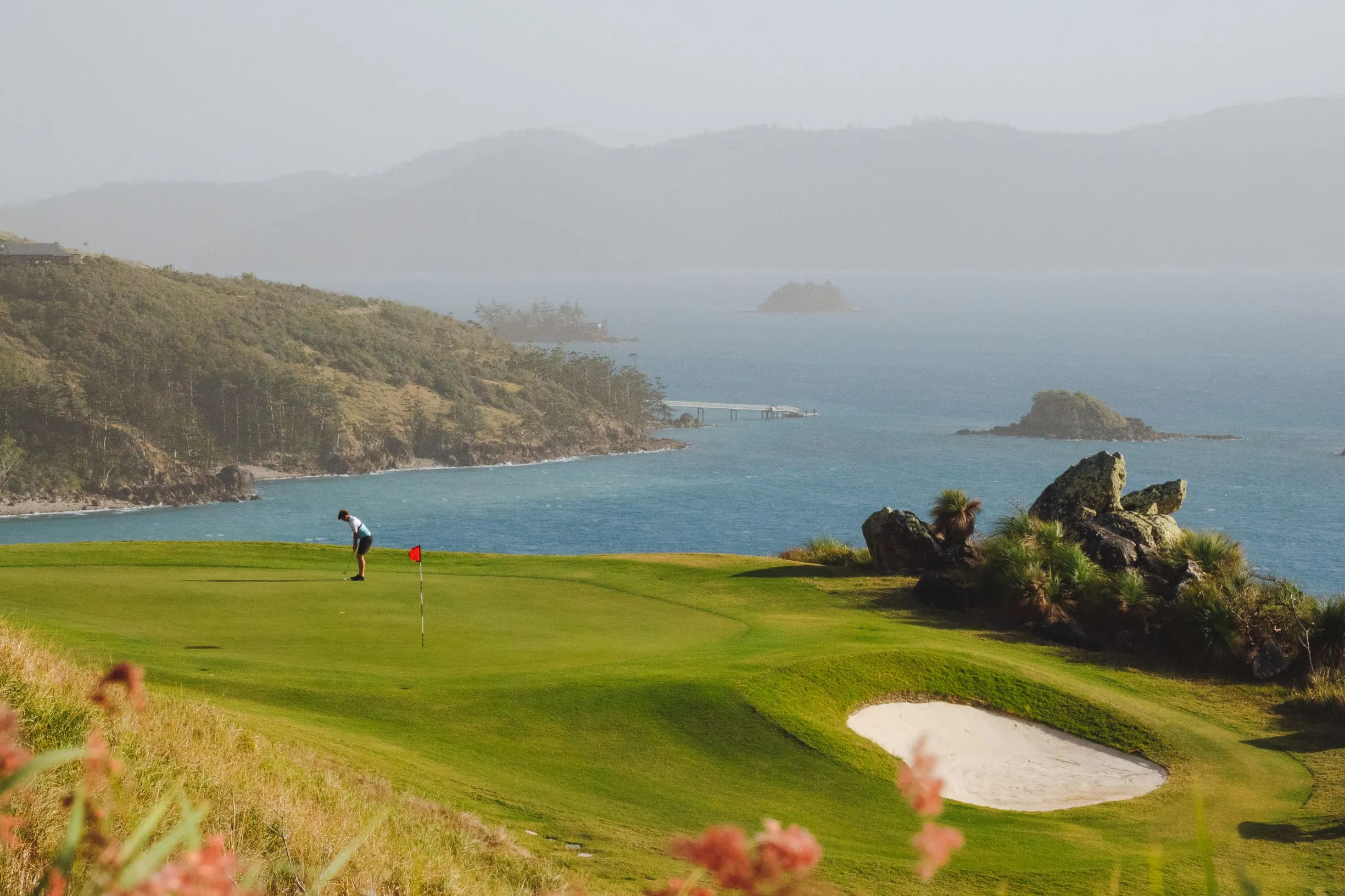 Engage in a game of golf