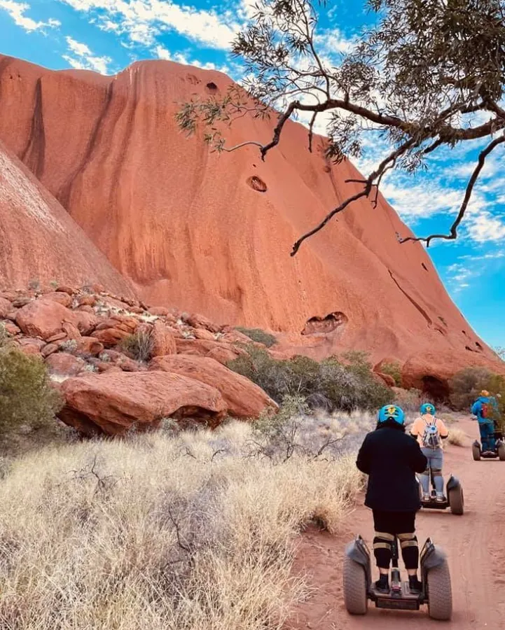 Exploring Uluru on a Segway