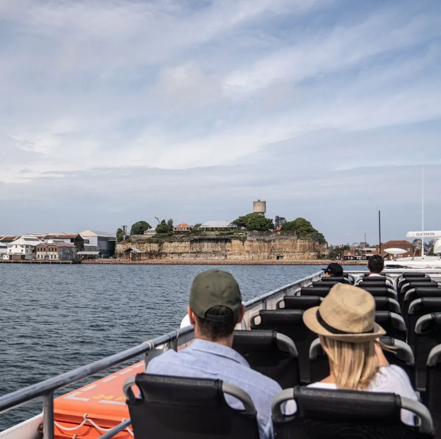 Go to Cockatoo Island by ferry
