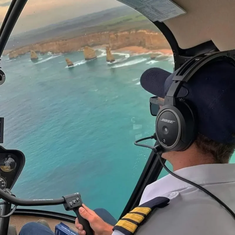 Scenic helicopter ride over Great Ocean Road