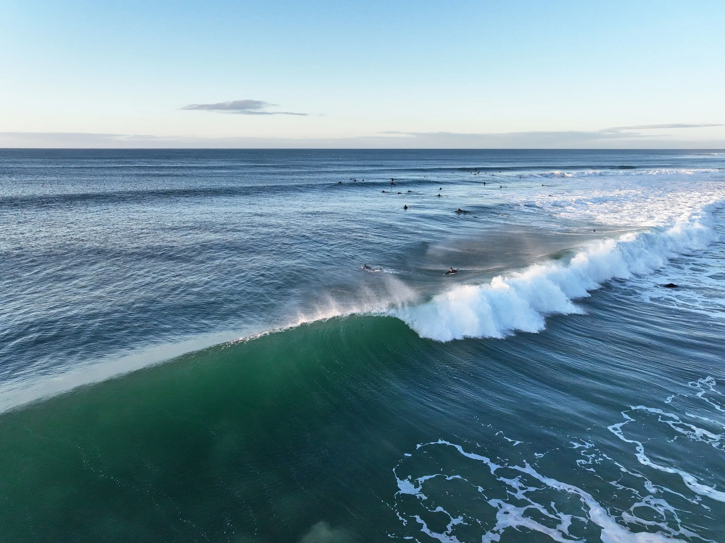 Surfing at the Beach