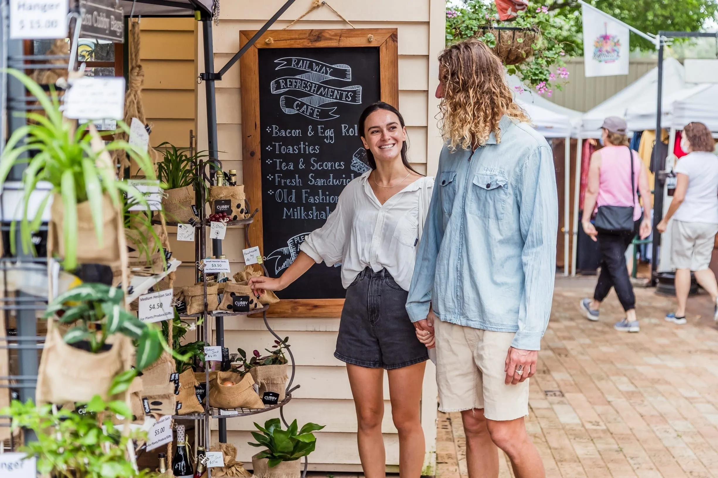 Unique gifts can be purchased at Eumundi Markets