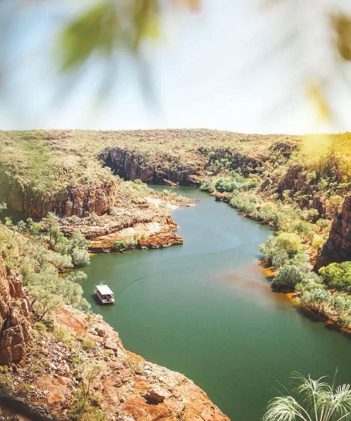 You can go on a sunrise cruise in Katherine Gorge