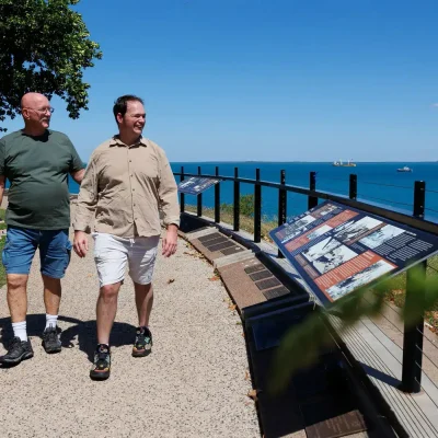 Darwin Walking along the Esplanade Tourism NT-Charlie Bliss