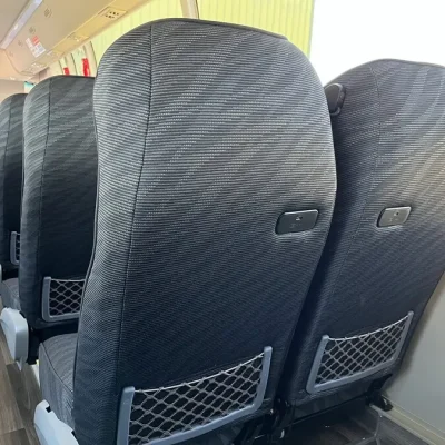 Yutong 28-seater interior rear seats with USB charger ports