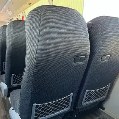 Yutong 28-seater interior rear seats with USB charger ports