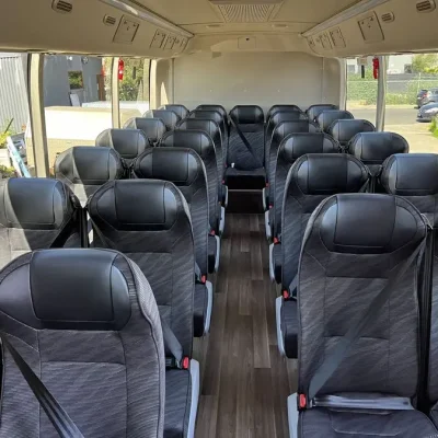 Yutong 28-seater interior space
