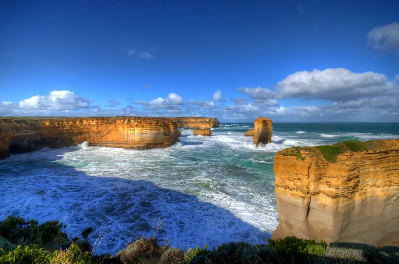 great ocean road sunset