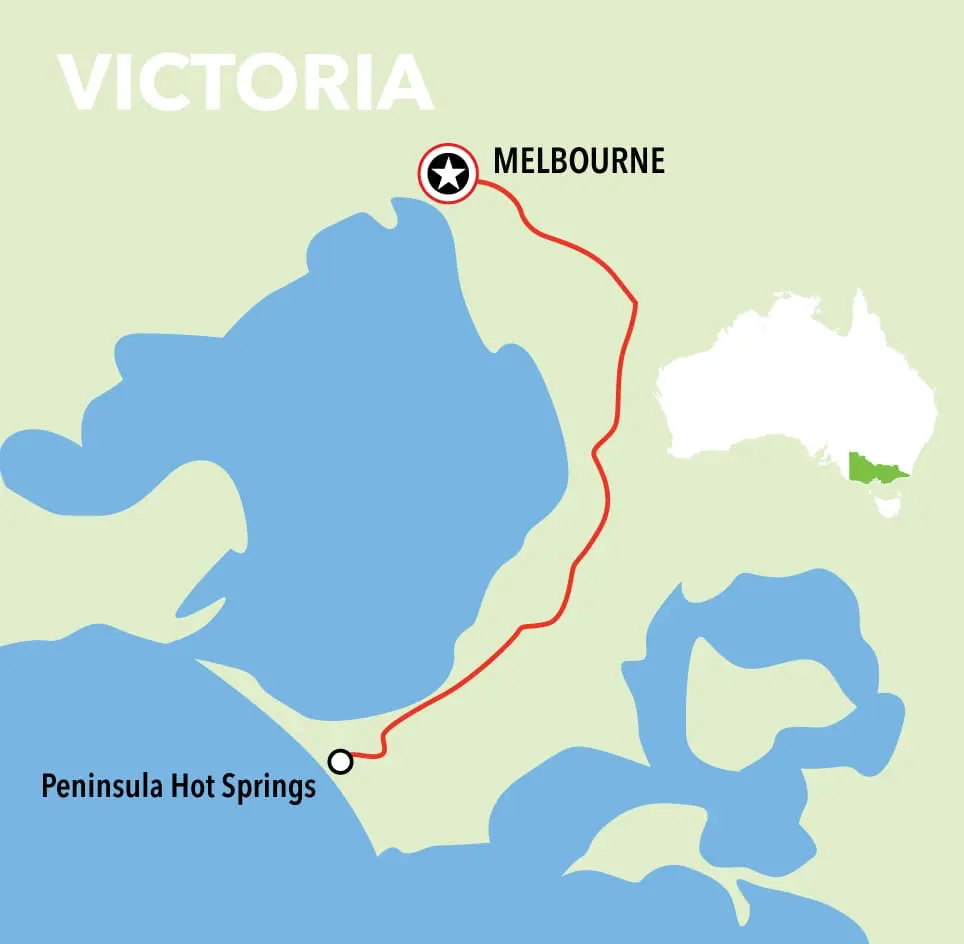 hot peninsula springs map