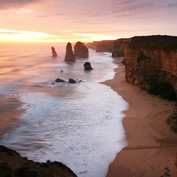 sunset at 12 apostles