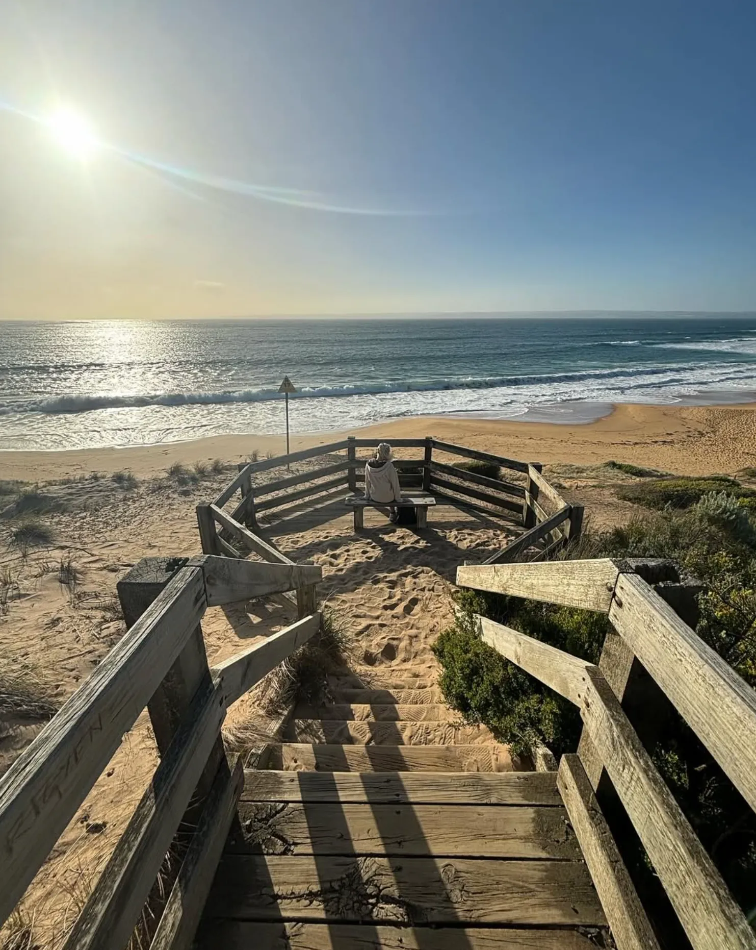 viewing platform at Flynns Beach